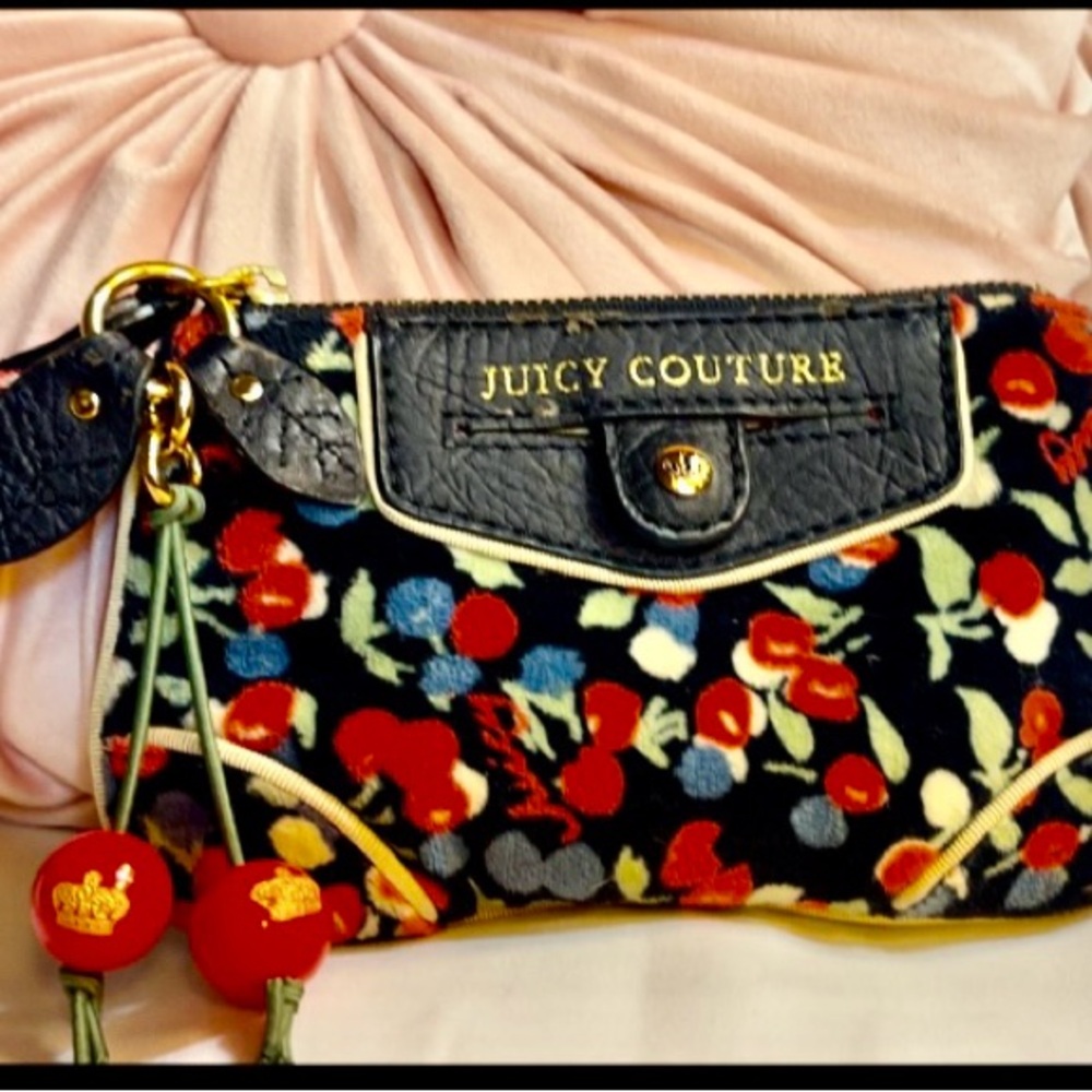 Vintage Juicy Couture Cherry Charm Wristlet